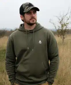 Alternative view of Antlers of the UK Hoodie - Khaki