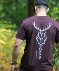 Antlers of the UK Tee - Red Brown