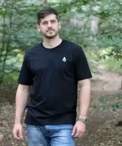 Alternative view of Antlers of the UK Tee - Black